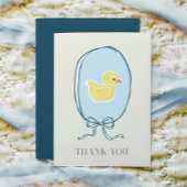 Elegant Rubber Ducky Baby shower Gevouwen Bedankkaart
