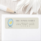 Elegant Rubber Ducky Lint Retouradres Etiket (Insitu)