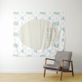 Elegant Rubber Ducky Ribbon Baby shower Achtergron Wandkleed (In Situ (horizontaal))