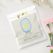 Elegant Rubber Ducky Ribbon Baby shower Bedankzakje (Gezegeld)