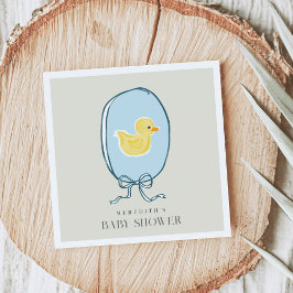 Elegant Rubber Ducky Ribbon Baby shower Servet