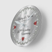 Elegant Ruby | Diamonds 40e Jubileum voor weddensc Ronde Klok (Hoek)