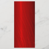 Elegant Ruby Red Four Course Wedding Menu (Achterkant)