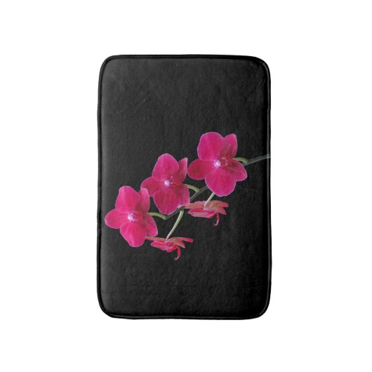 Elegant Ruby Red Orchids Bath Mats Rugs Badmat (Voorkant Verticaal)