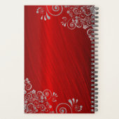 Elegant Ruby Red Wedding Planner (Achterkant)