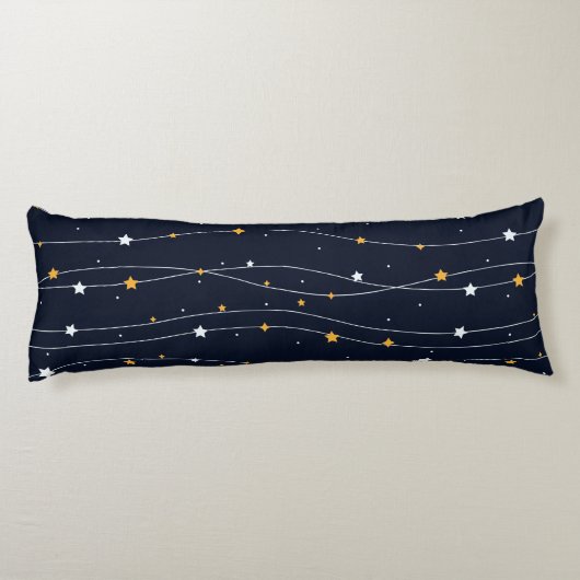 Elegant ruimteachtergrond met schitterende sterren lichaamskussen (Achterkant)