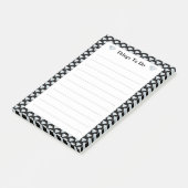 Elegant ruitvormig patroon gaf dingen te doen post-it® notes (Schuin)