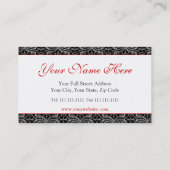 Elegant Running Deer Antiek Duitse stijl Visitekaartje (Achterkant)