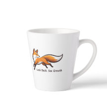 Elegant Running Fox "Look Back. See Growth."