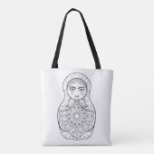 Elegant Russische dollar 2 Tote Bag (Achterkant)