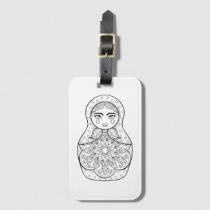 Elegant Russische dollar Bagagelabel