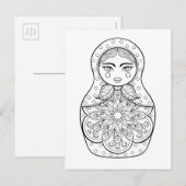 Elegant Russische dollar Briefkaart (Voorkant / Achterkant)