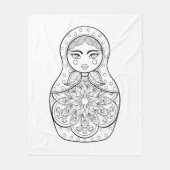 Elegant Russische dollar Fleece Deken (Voorkant)