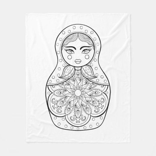 Elegant Russische dollar Fleece Deken (Voorkant)