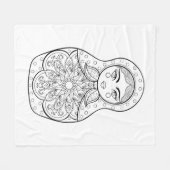 Elegant Russische dollar Fleece Deken (Voorkant (Horizontaal))