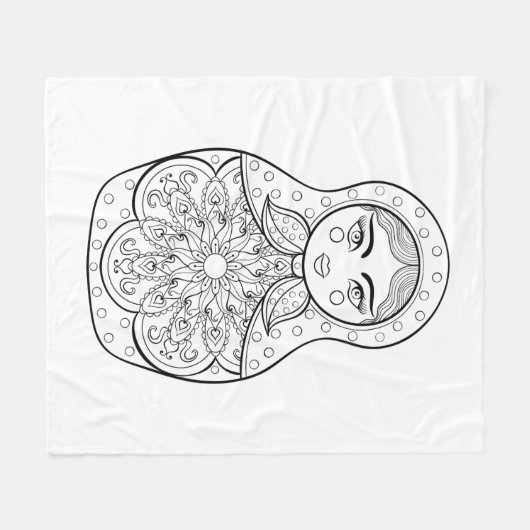 Elegant Russische dollar Fleece Deken (Voorkant (Horizontaal))