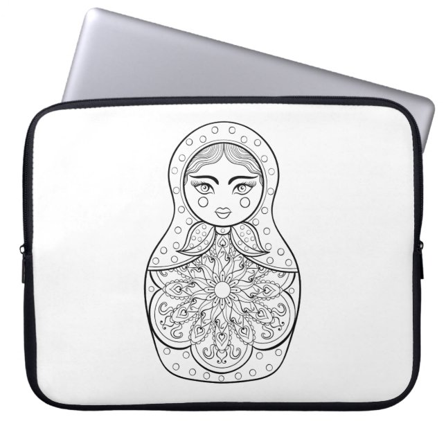 Elegant Russische dollar Laptop Sleeve (Voorkant)