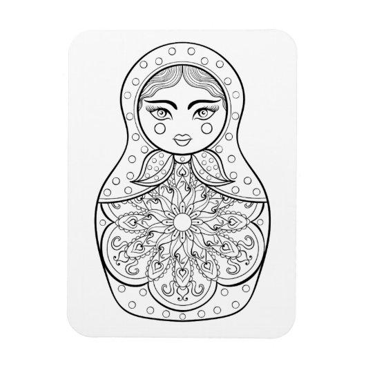 Elegant Russische dollar Magneet (Verticaal)