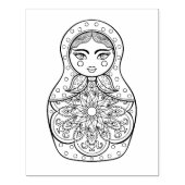 Elegant Russische dollar Rubberstempel (Afrduk)