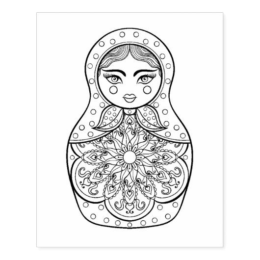 Elegant Russische dollar Rubberstempel (Afrduk)