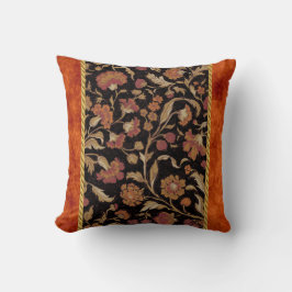Elegant Rust Colored Floral Pattern Kussen