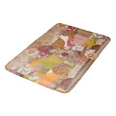 Elegant Rust, Cream, Oranje Florals Badmat (Gekanteld)