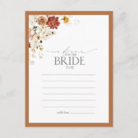 Elegant Rust Oranje Floral Advice aan de Bride