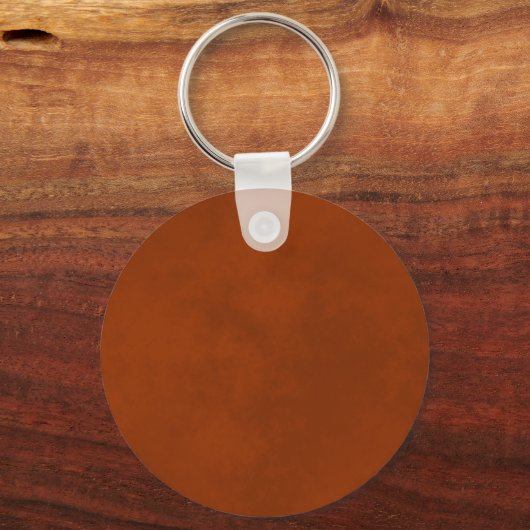 Elegant Rust Oranje & Gold Bridesmaid Wedding Gift Sleutelhanger (Achterkant)