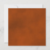 Elegant Rust Oranje Roos met Oval Photo Wedding Save The Date (Achterkant)