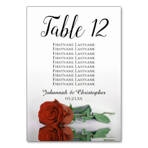 Elegant Rust Oranje Roos Seating Chart Wedding Kaart