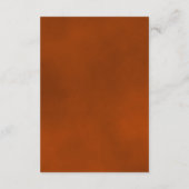 Elegant Rust Oranje Roos Wedding Wishing Well Poem Informatiekaartje (Achterkant)