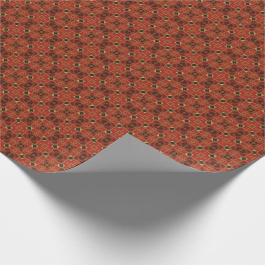 Elegant Rust Pattern Cadeaupapier (Hoek)