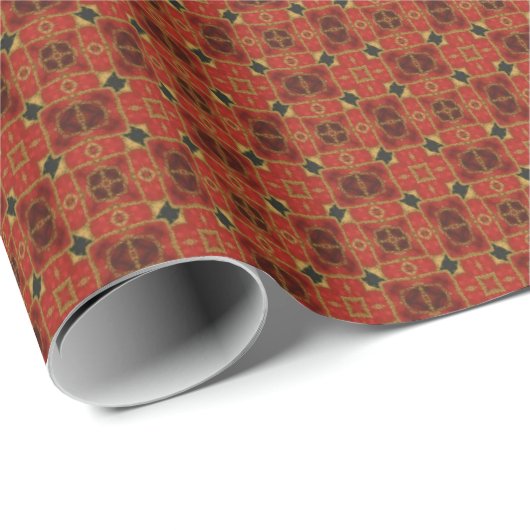 Elegant Rust Pattern Cadeaupapier (Rol Hoek)