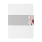 Elegant Rust Pink Waterverf Floral Wedding Uitnodigingen Wikkel (Achterkant Voorbeeld)