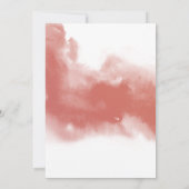 Elegant, Rust Sinaasappel Blush Peach Botanical We Kaart (Achterkant)