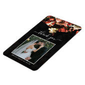 Elegant Rustic Autumn Flowers Weddenschap Magneet (Linkerzijde)