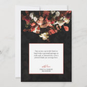 Elegant Rustic Autumn Flowers Wedding Bedankkaart (Achterkant)