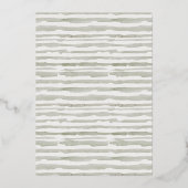 Elegant Rustic Autumn Pumpkin Arch Floral Wedding Folie Uitnodiging (Achterkant)