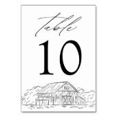 Elegant Rustic Barn Wedding Kaart (Achterkant)