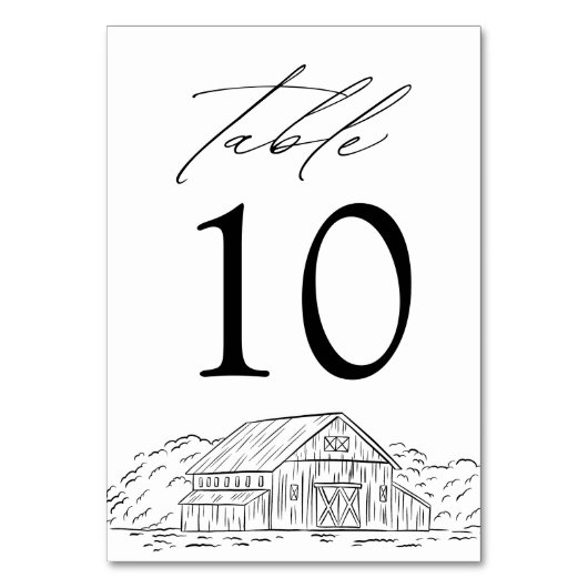 Elegant Rustic Barn Wedding Kaart (Achterkant)