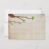 Elegant Rustic Barn wood RSVP cards (Achterkant)