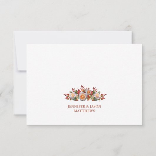 Elegant Rustic Blush Pink Rose Wreater Kerstmis Bedankkaart (Achterkant)