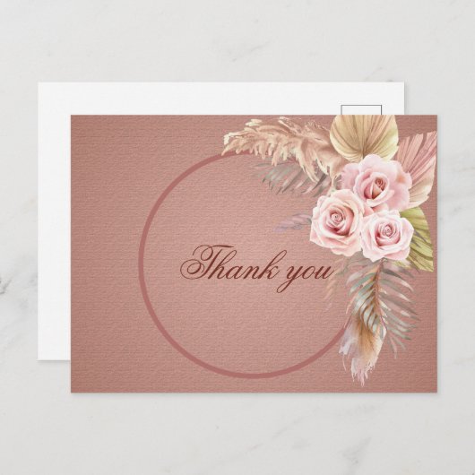 Elegant Rustic Boho Floral Botaniqe Weddenschap Da Briefkaart (Voorkant / Achterkant)