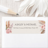 Elegant Rustic Boho Floral Botaniqe Wedding Etiket (Insitu)