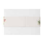 Elegant Rustic Boho Floral Botaniqe Wedding Uitnodigingen Wikkel (Achterkant Voorbeeld)