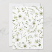 Elegant Rustic Boho Greenery Wedding Invitation Kaart (Achterkant)