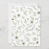 Elegant Rustic Boho Greenery Wedding Kaart (Achterkant)