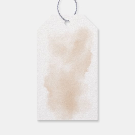 Elegant Rustic Boho Pampas Gift Label Cadeaulabel (Achterkant)