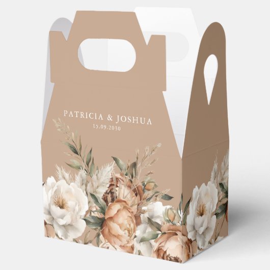 Elegant Rustic Boho Wedding Favor Boxes Bedankdoosjes (Geopend)