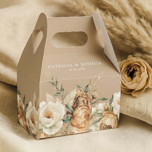 Elegant Rustic Boho Wedding Favor Boxes Bedankdoosjes
